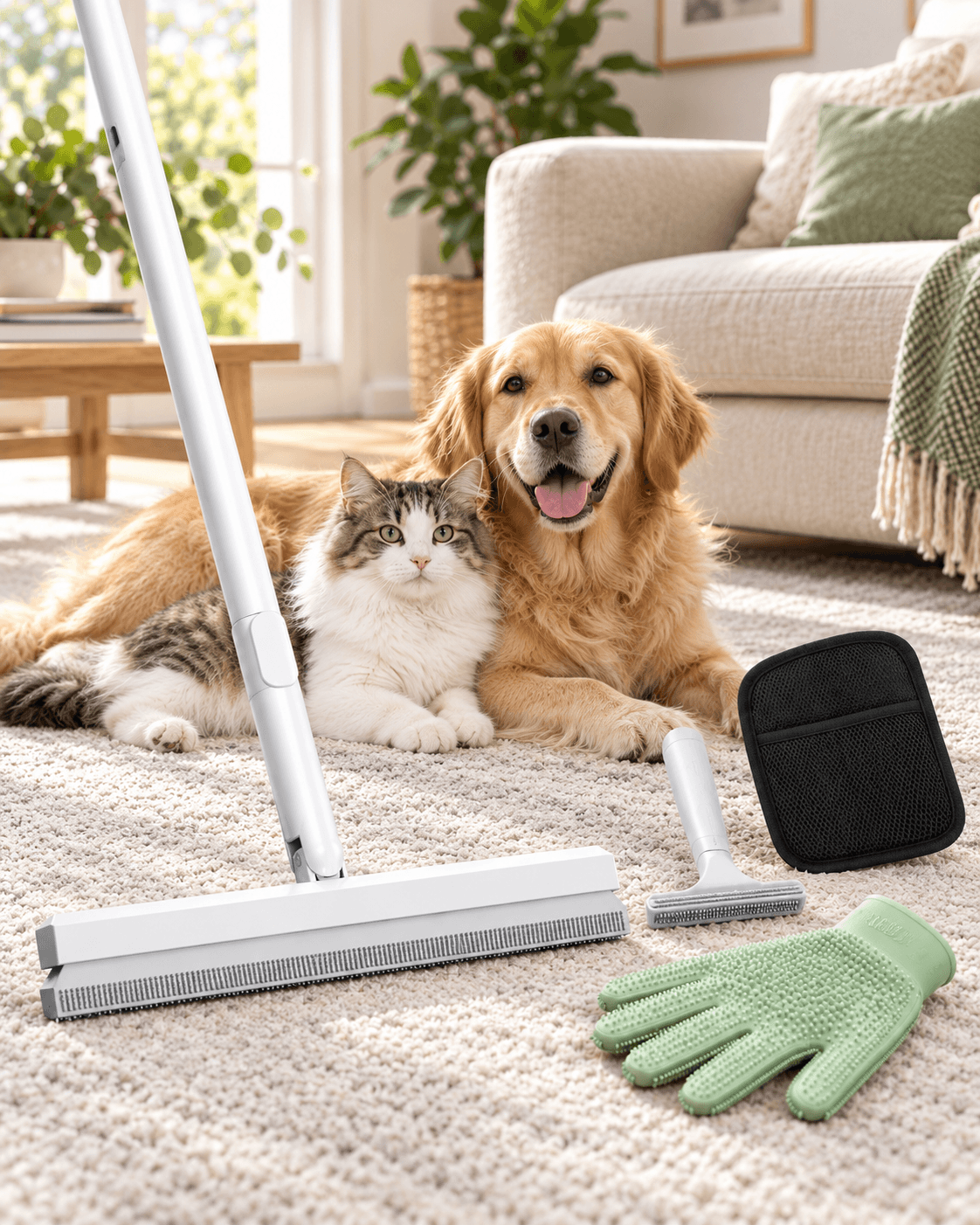 Pawvesa 4-in-1 pet hair removal set